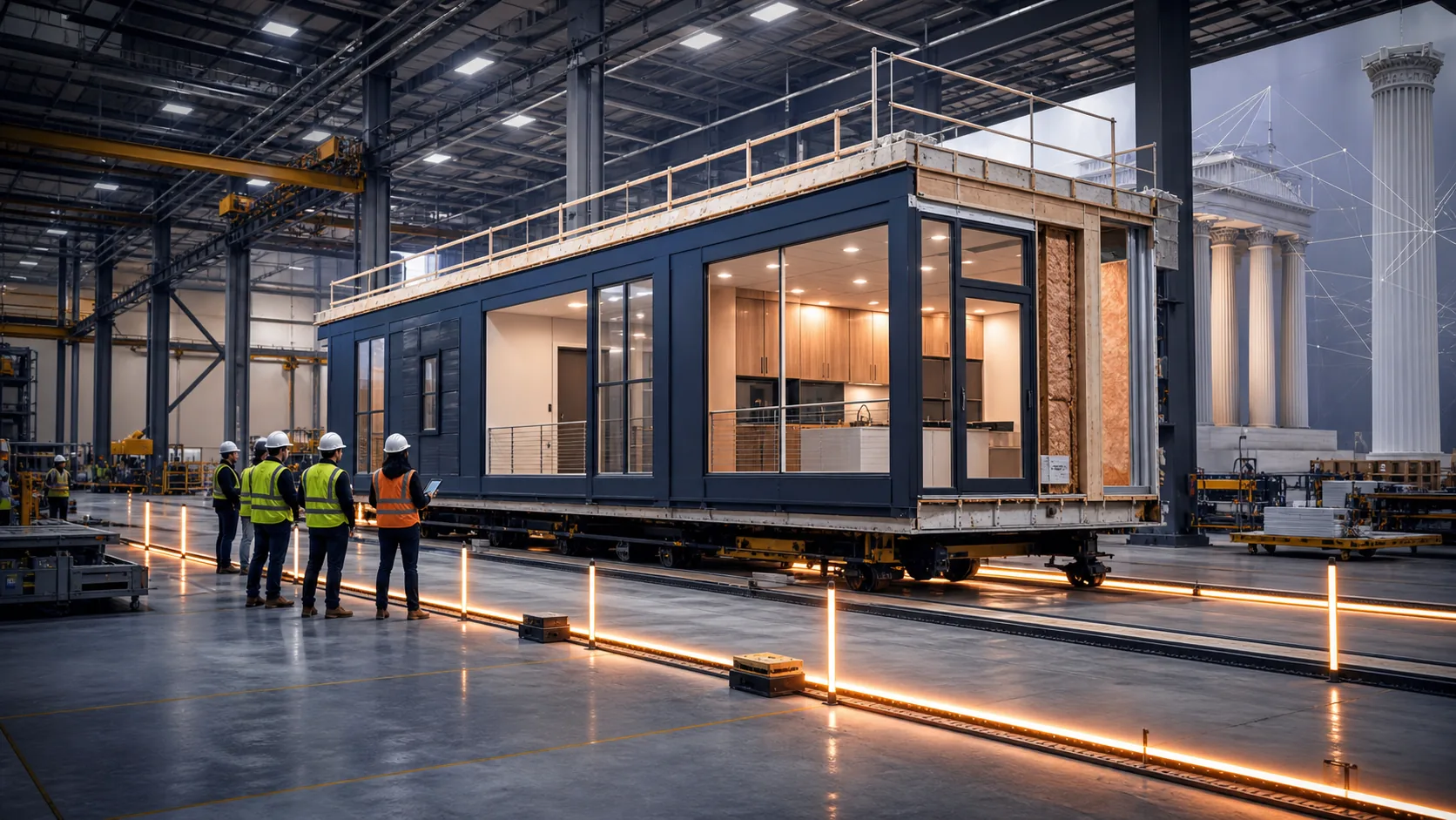 Editorial concept for Washington Opens a New Financing Conversation for Modular Housing